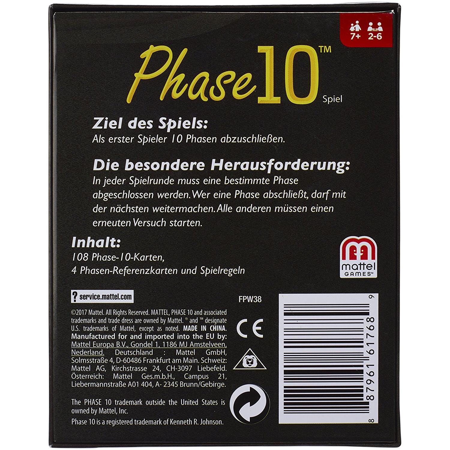 Mattel FPW38 Phase 10 Kartenspiel