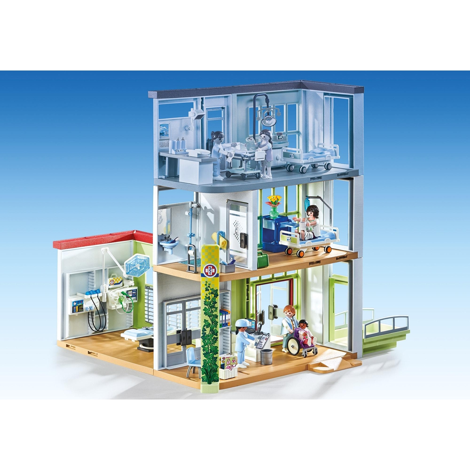 PLAYMOBIL 71615-16 Modernes Krankenhaus + Entbindungsstation