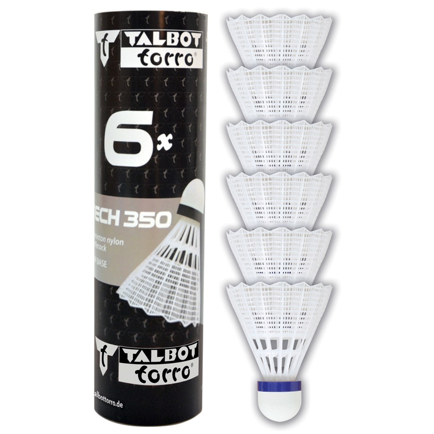 MTS Sportartikel 479102 Talbot-Torro Badmintonball Tech 350