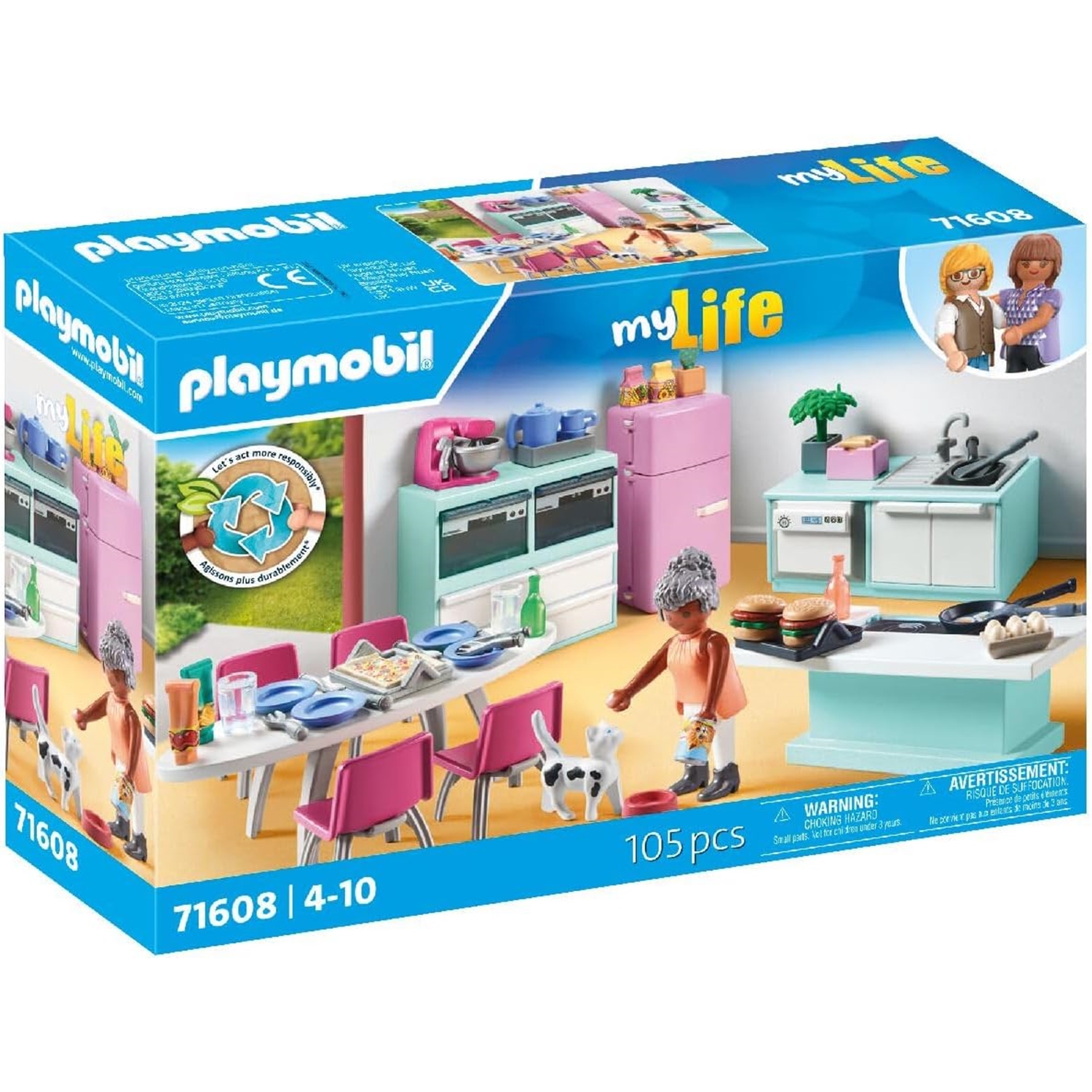 PLAYMOBIL 71608 Küche mit Essplatz