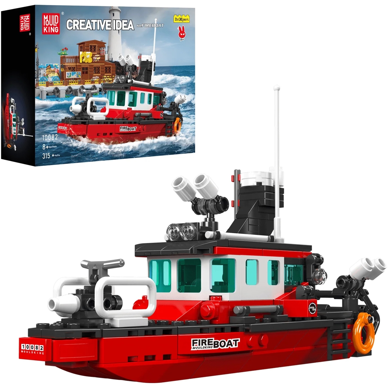 10082 1x Mould King Feuerwehrboot