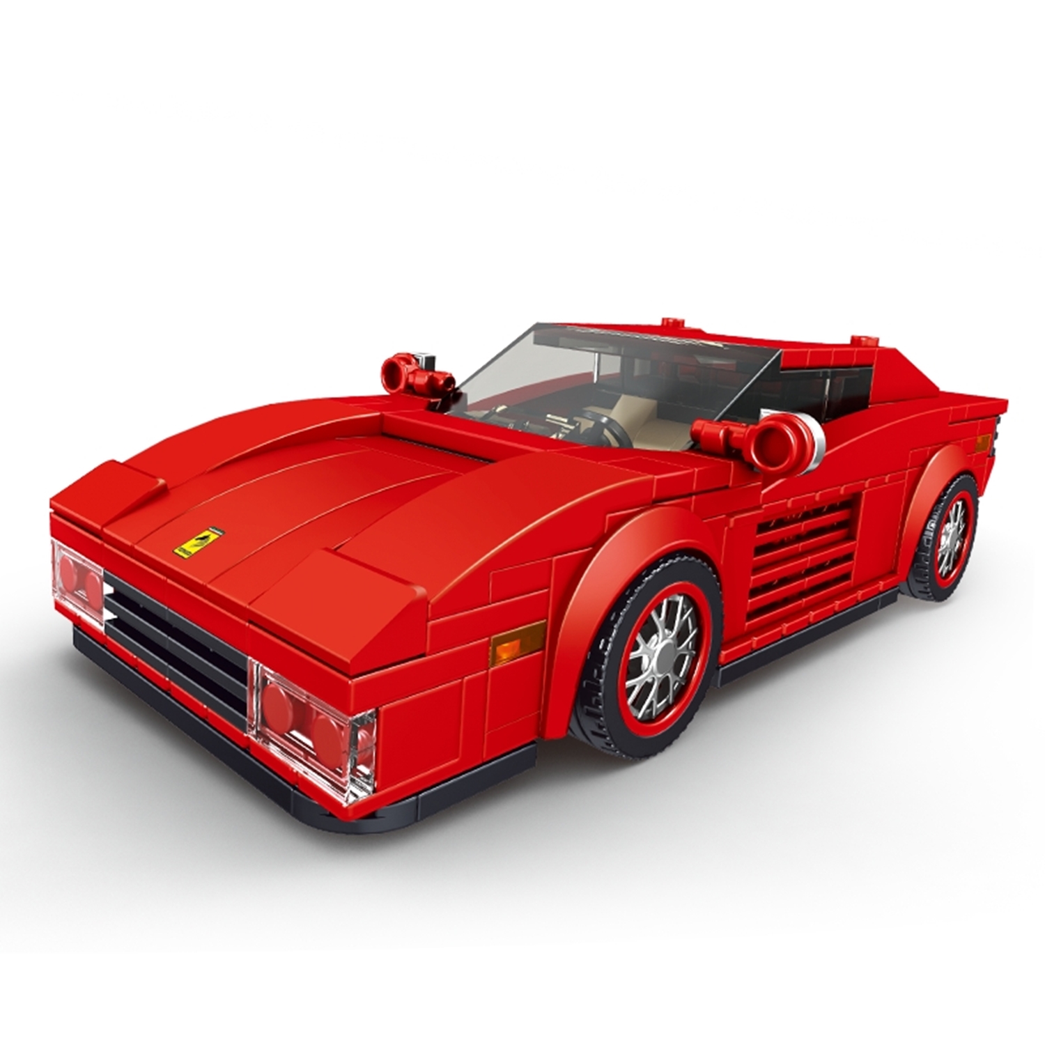 Mould King 27012 Sportwagen Testarossa + Showcase