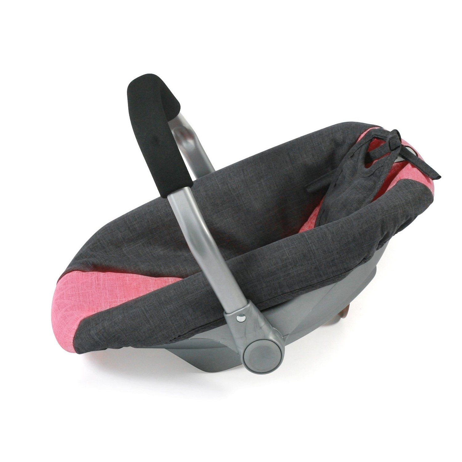 Bayer Chic 2000 708-41 Puppen-Autositz, Melange anthrazit-pink