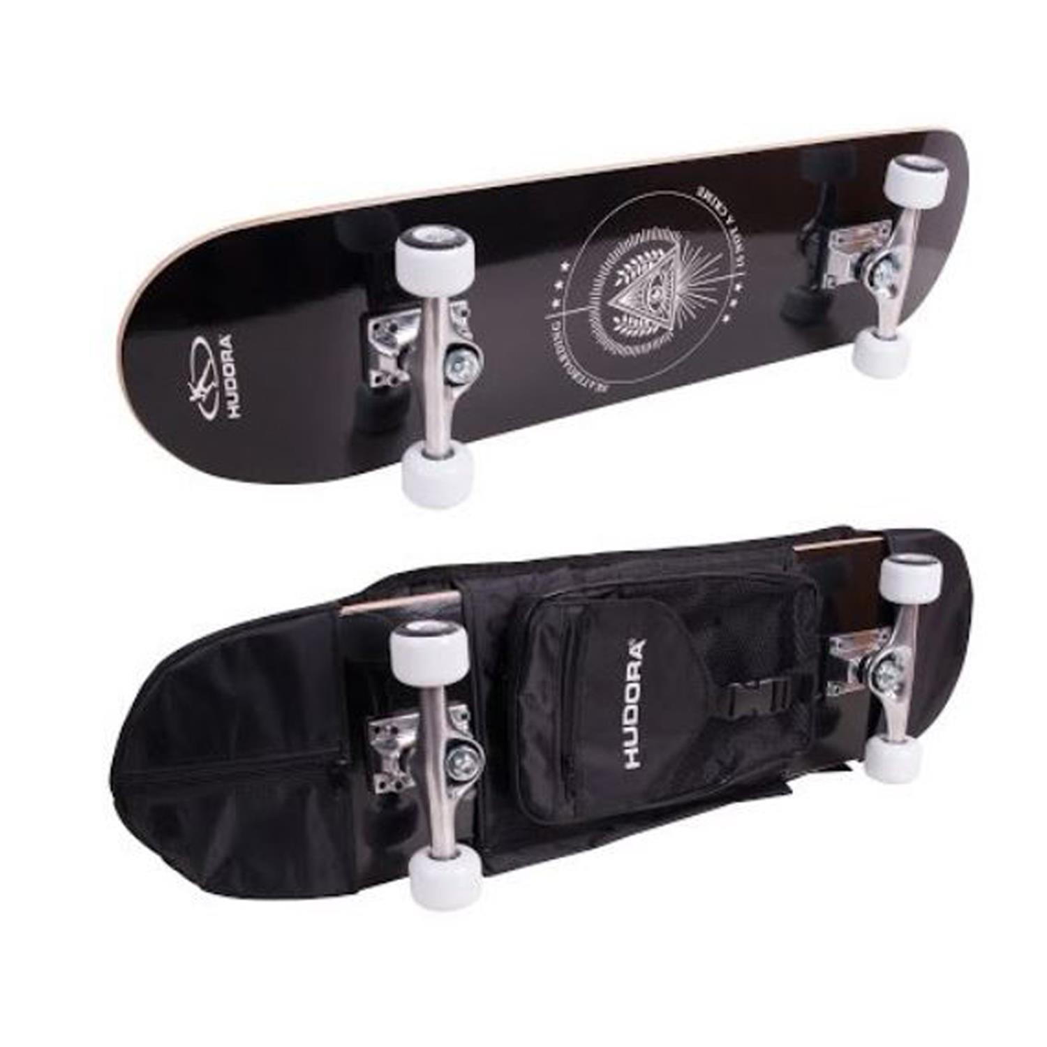 Hudora 12173 Skateboard Columbia Heights ABEC 3 mit Rucksack