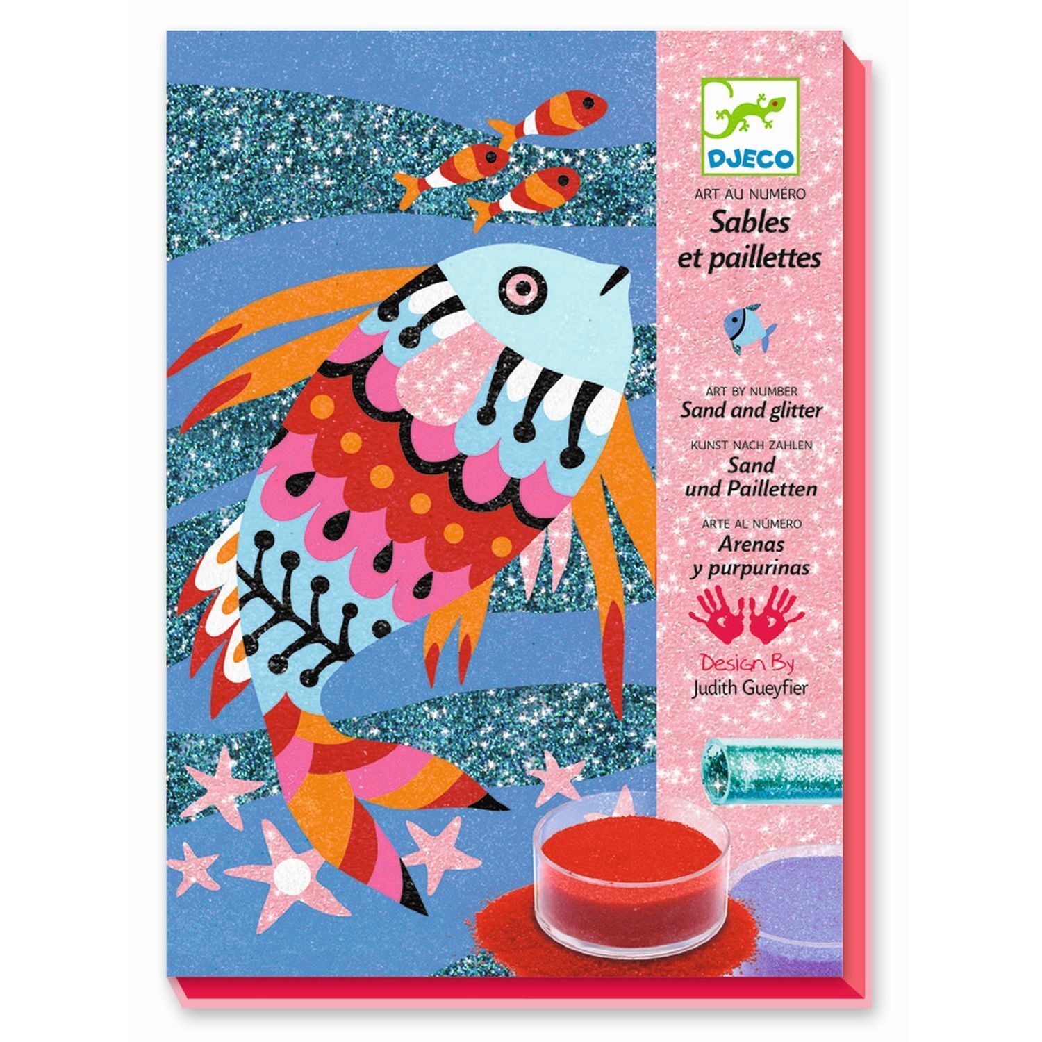 Djeco DJ08661 Sandbilder: Regenbogen Fische