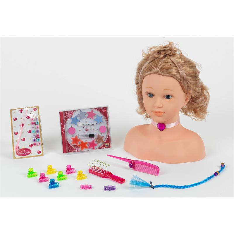 Theo Klein 5240 Princess Coralie Schmink- und Frisierkopf, 33 cm
