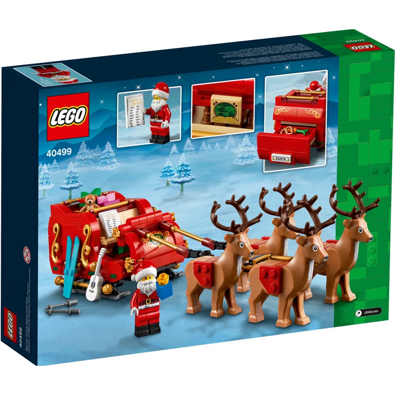 LEGO 40499 Schlitten des Weihnachtsmanns