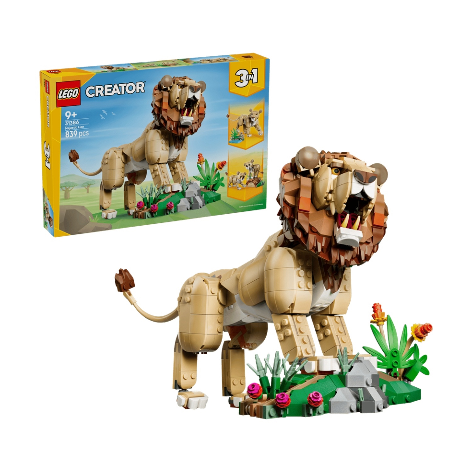 LEGO 31386 Wilde Tiere: Majestätischer Löwe