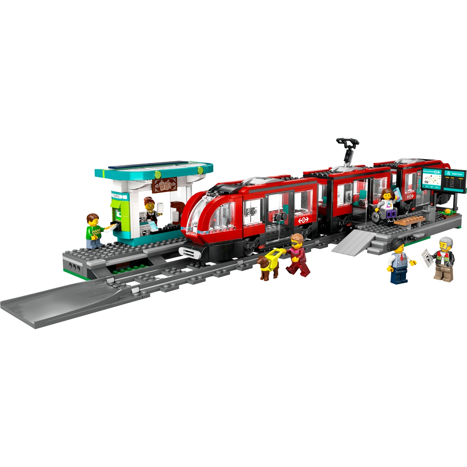 LEGO 60423 City Straßenbahn mit Haltestelle