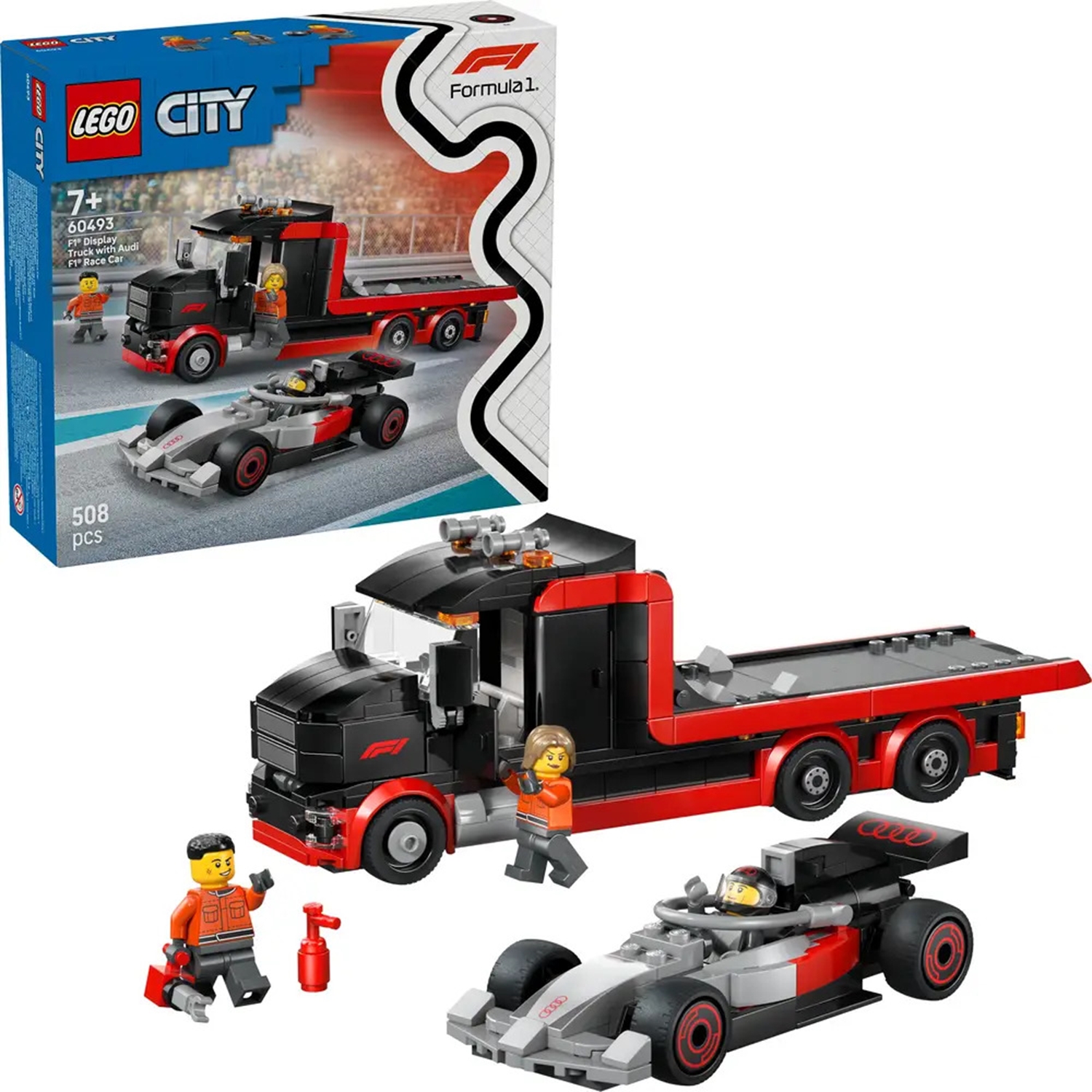 LEGO 60493 F1® Truck mit Audi F1® Rennw