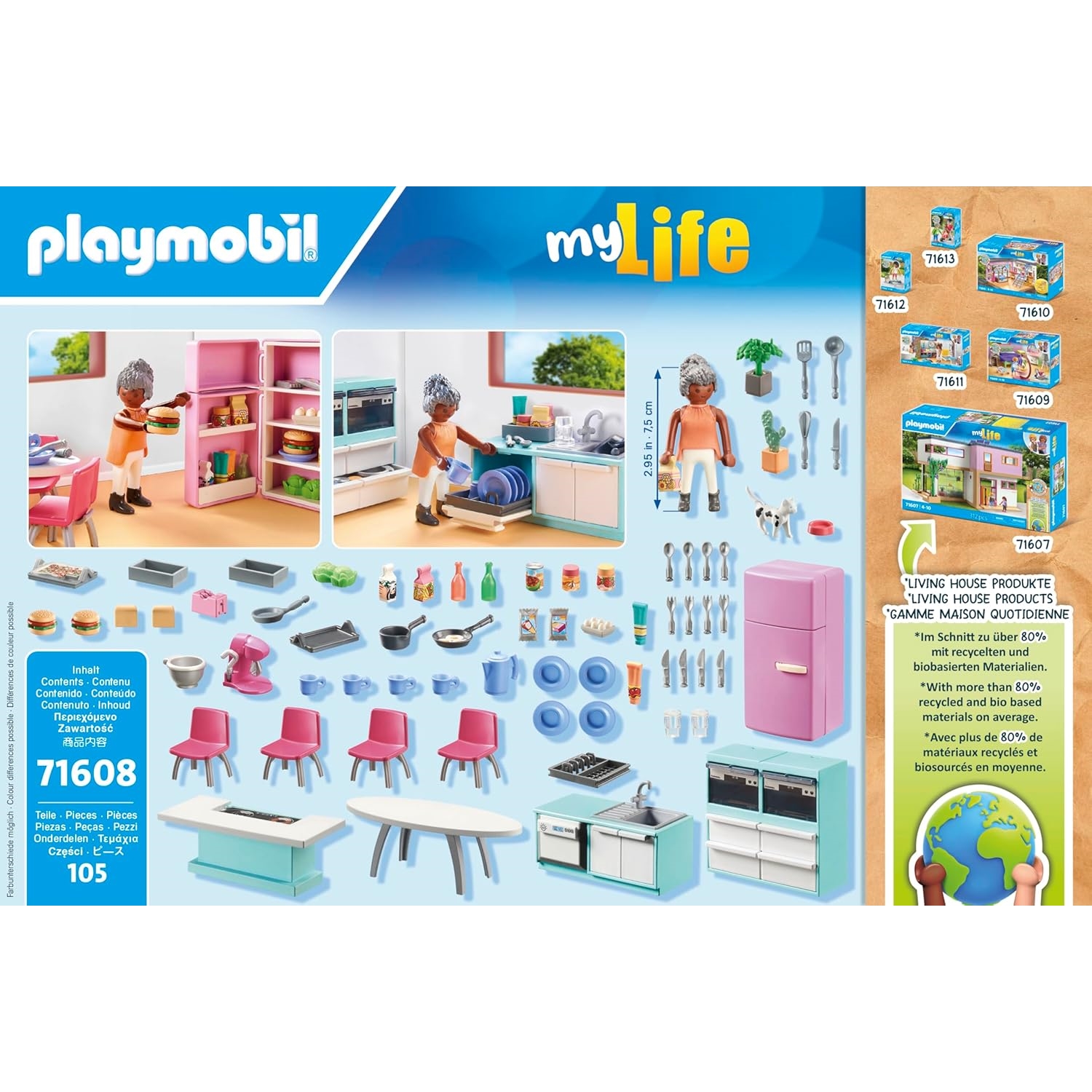 PLAYMOBIL 71608 Küche mit Essplatz