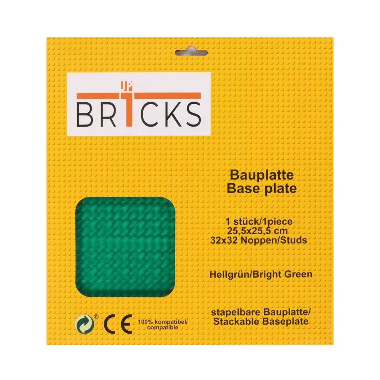 BR1CKS B-00007 Bauplatte 32 x 32 hellgrün