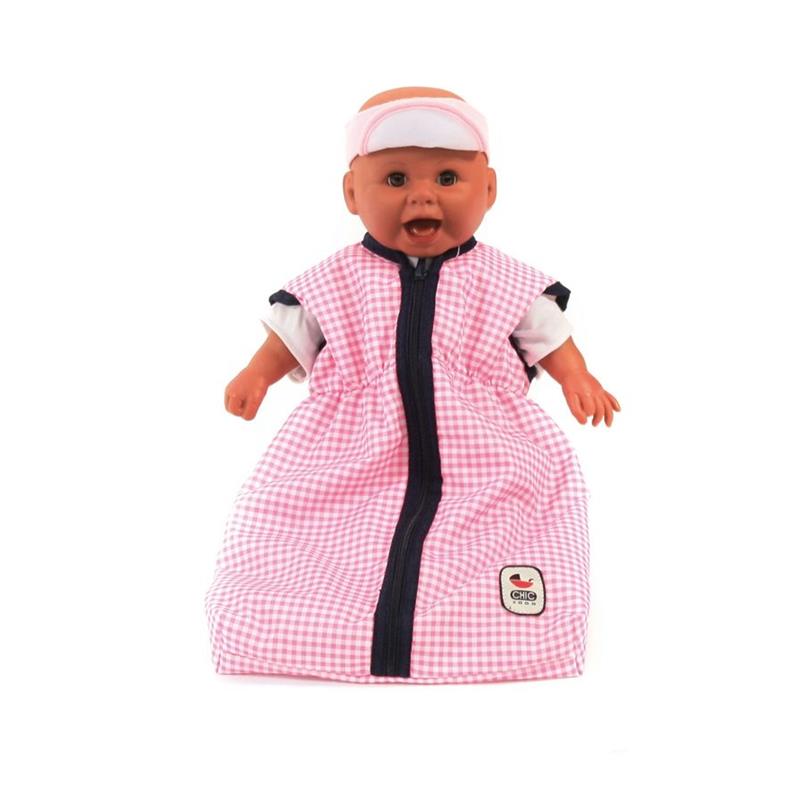 Bayer Chic 2000 792-46 Puppen-Schlafsack, Pink Checker
