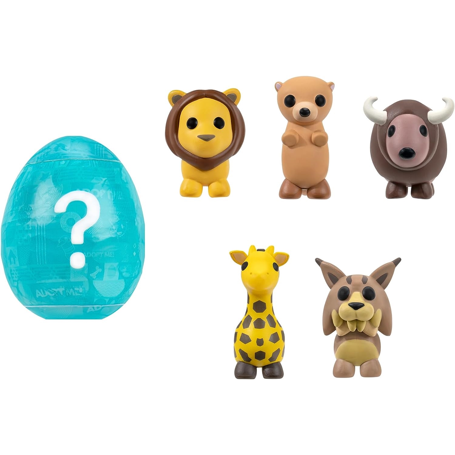 Jazwares AME0018 Adopt me! - 6er Pack Pets (Tierwelt)