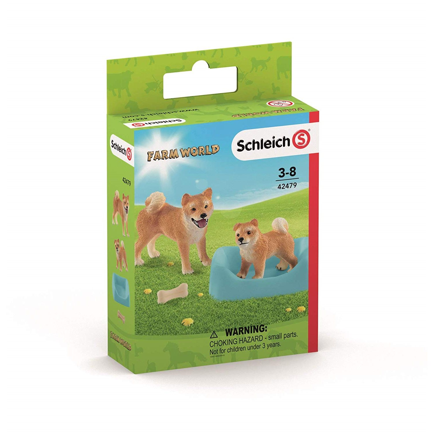 Schleich 42479 Shiba Inu Mutter mit Welpe