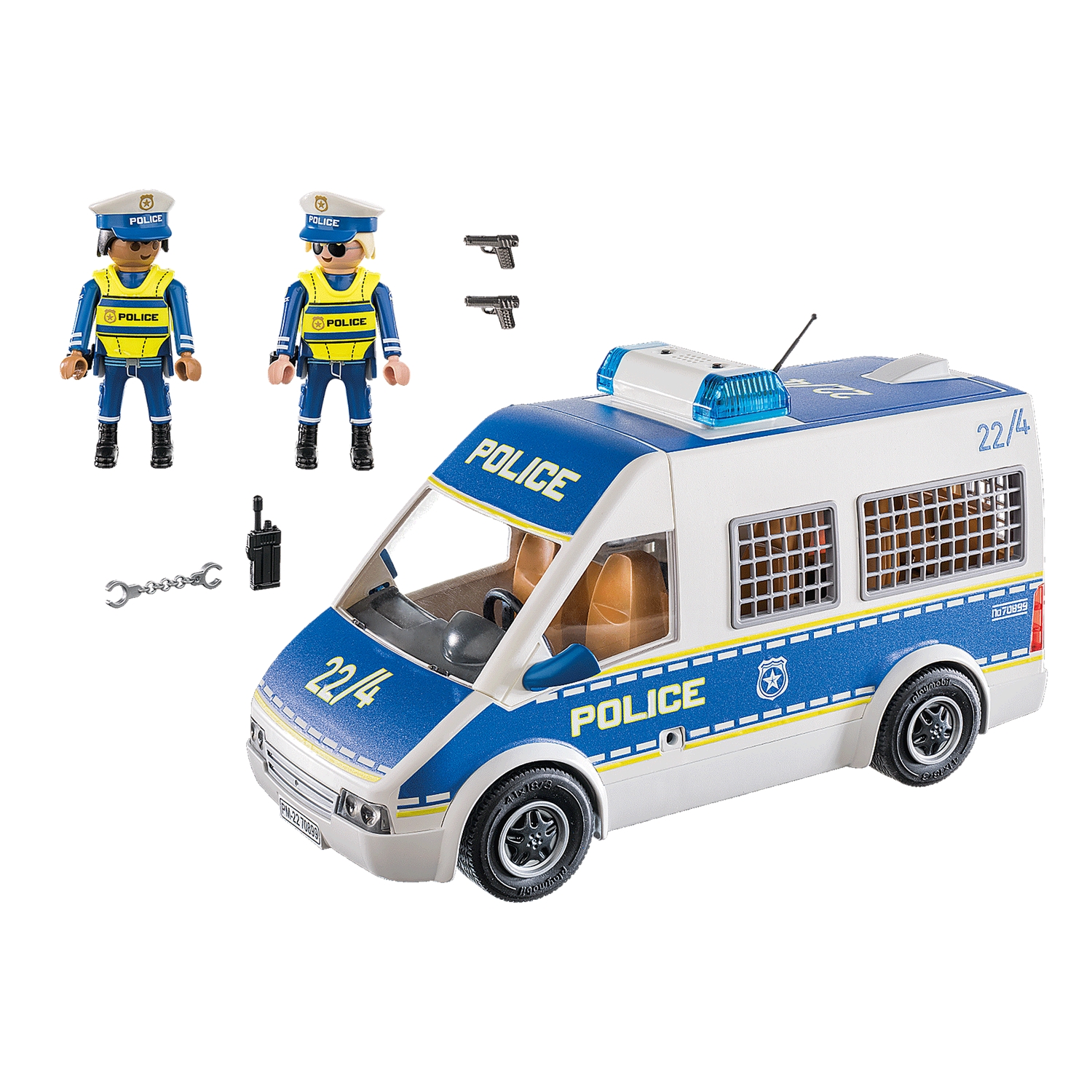 PLAYMOBIL 70899 Polizei-Mannschaftswagen mit Licht und Sound