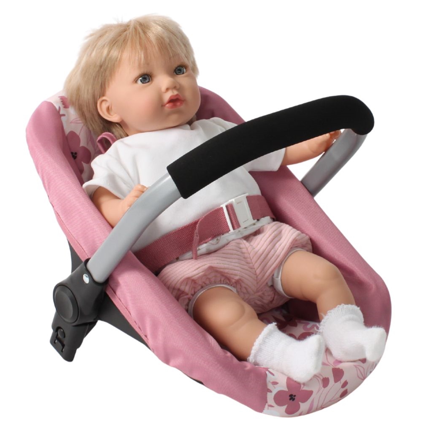 Bayer Chic 2000 708-85 Puppen Autositz Flowers rosa