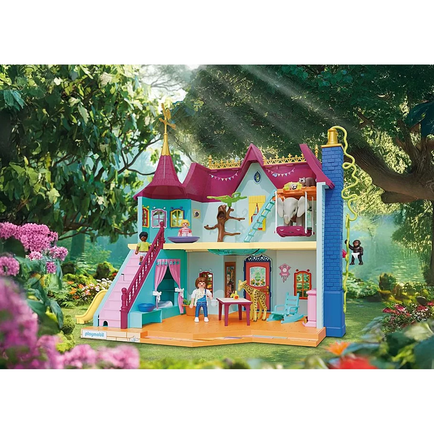 PLAYMOBIL 71852 Animals & Friends Kunterbunte Tiervilla