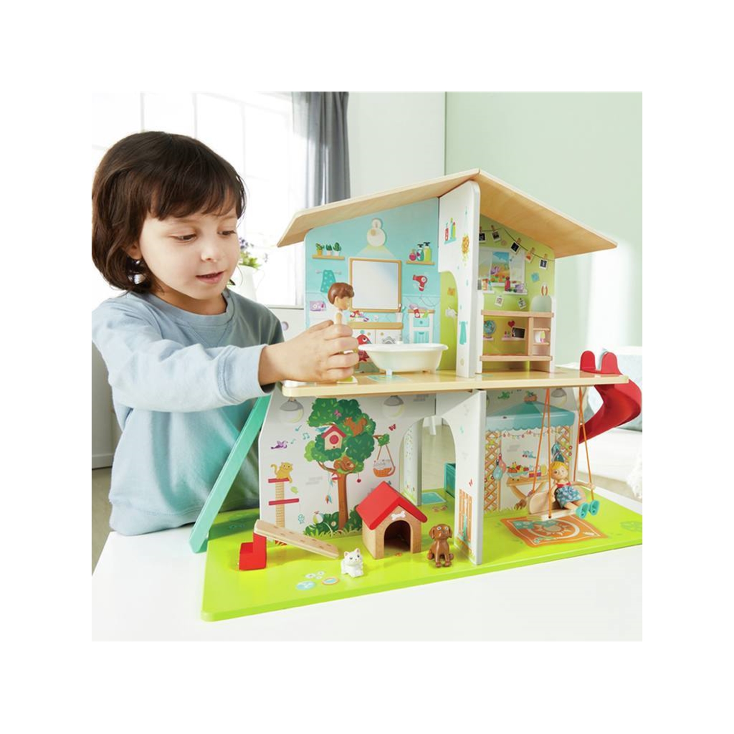 Hape E3411 Interaktives Puppenhaus