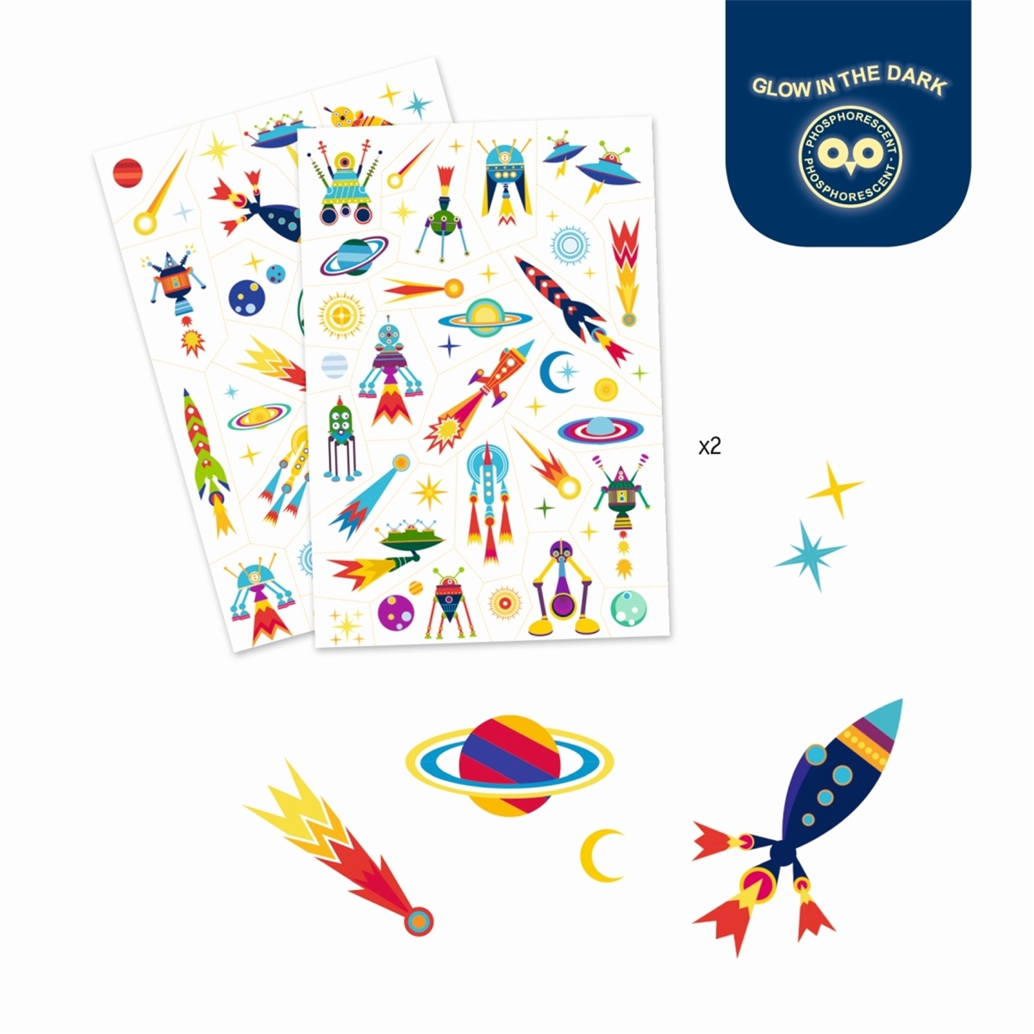 Djeco DJ09590 Tattoos: Space oddity