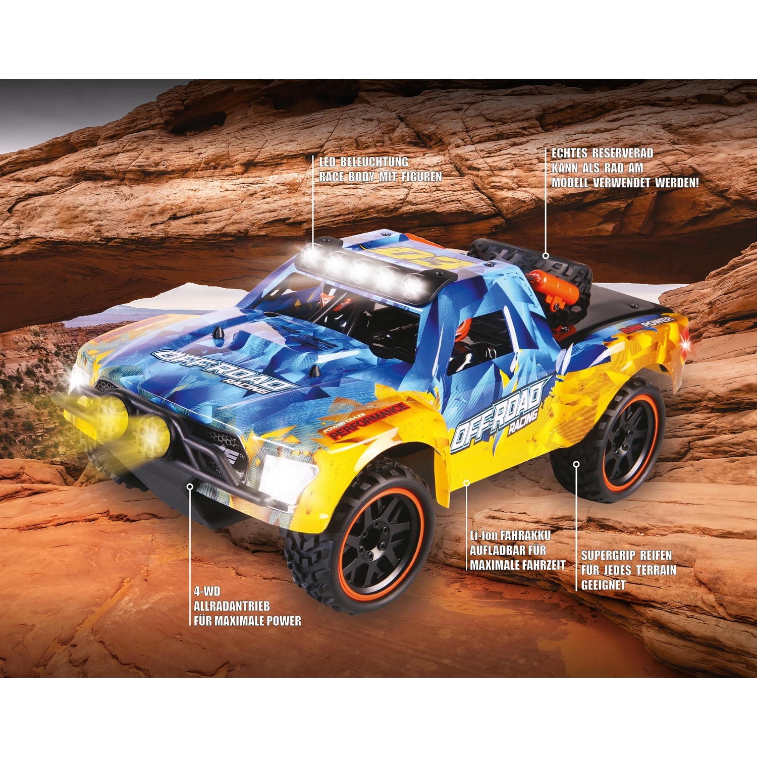 DF-Models 9949 R/C OFF-ROAD-Racer 1:18 RTR - 4WD