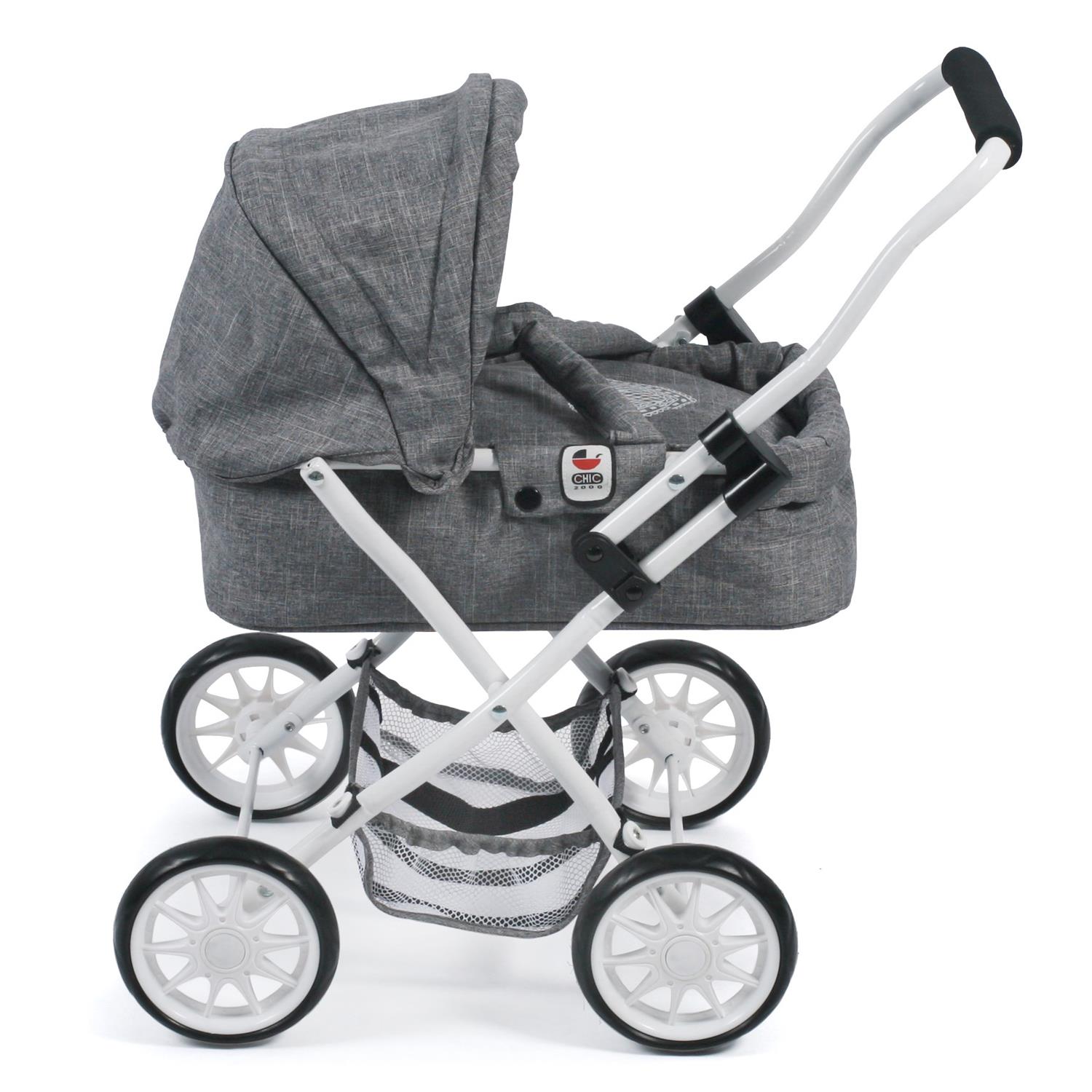 Bayer Chic 2000 555-76 Mini-Puppenwagen "SMARTY", Jeans Grey