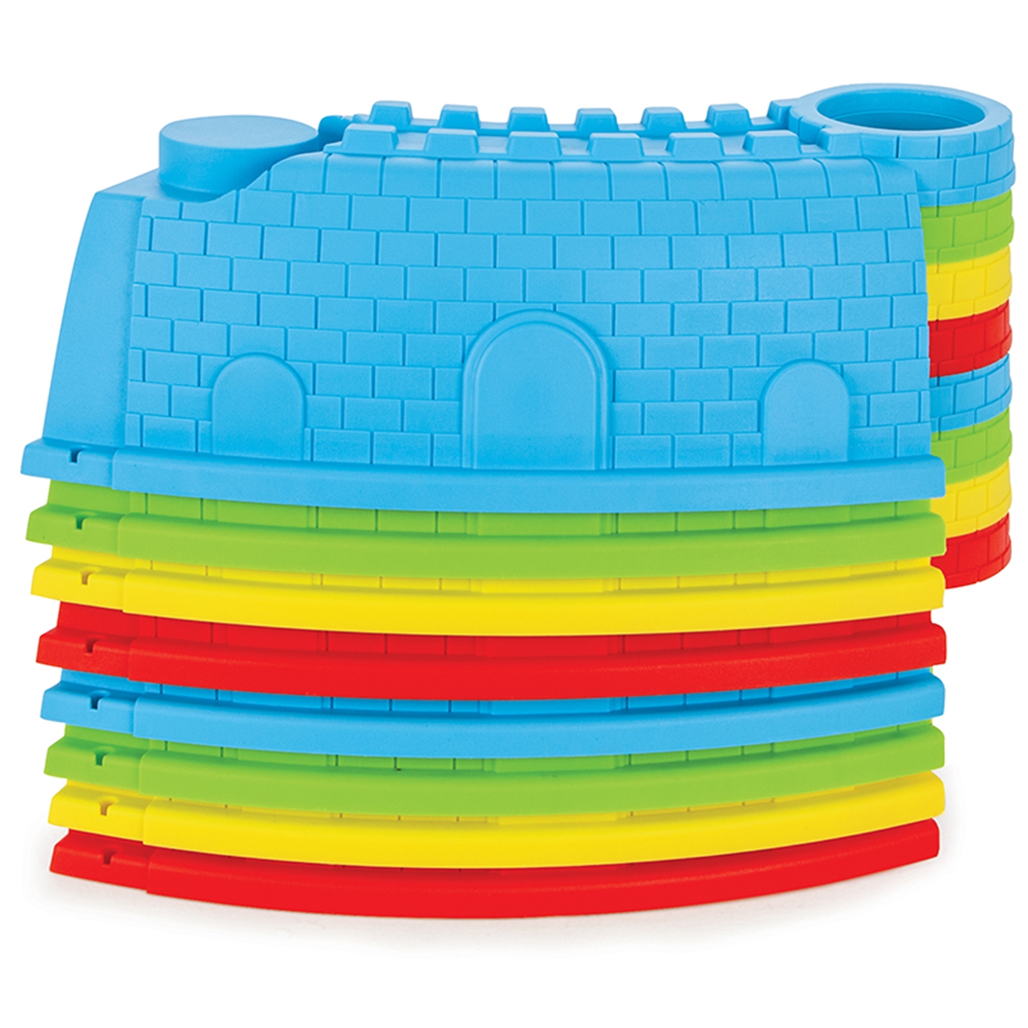 Pilsan 06-306 Sandkasten Burg mit Rechen und Formen