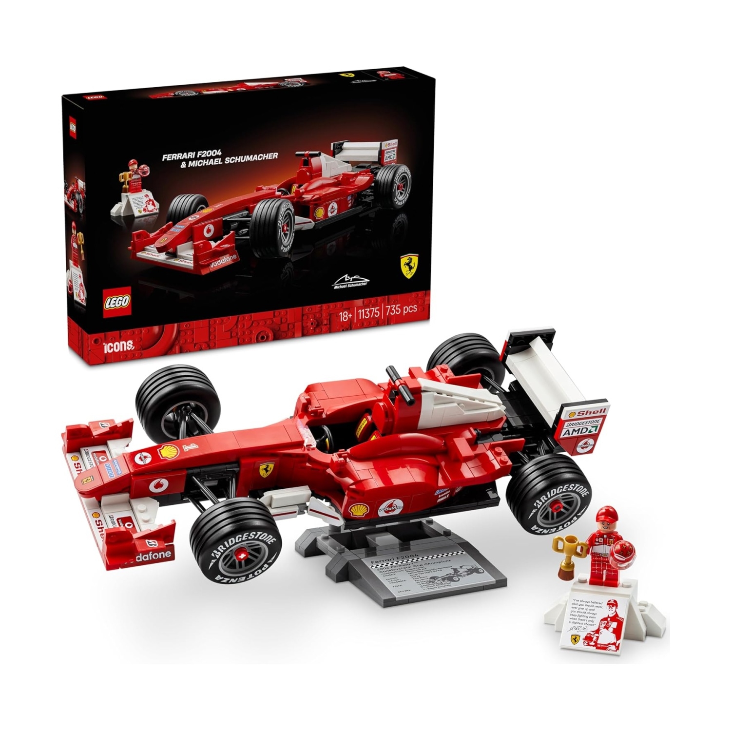 LEGO 11375 Ferrari F2004 und Michael Sc.