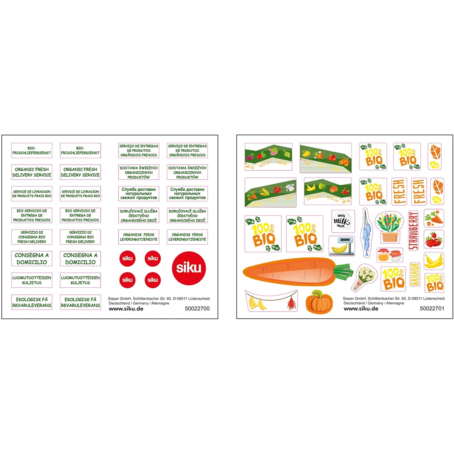 Siku 10194100000 Streetscooter BIO Lieferdienst